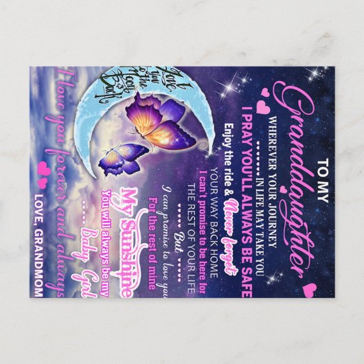 Cadeaubest Idee Voor Mijn Kleinzoon Vlinders Verja Briefkaart (Voorkant)