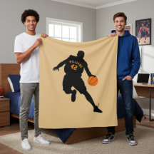 Cadeaubestelling voor een basketballer: fleece dek