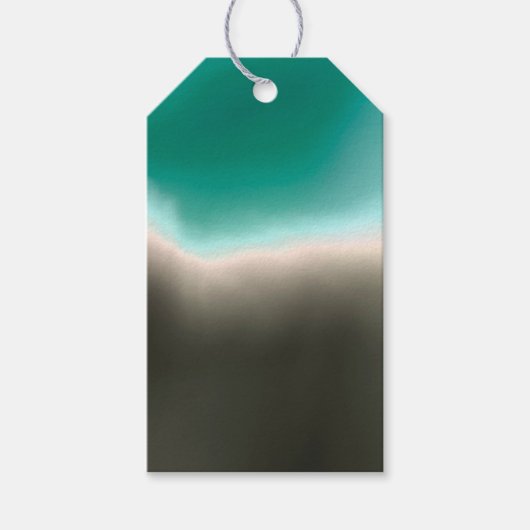 Cadeaubijlage voor de kustlijn cadeaulabel (Voorkant)