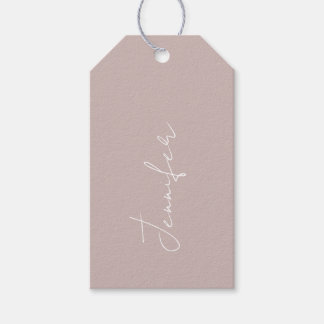 Cadeaubijlage voor een bruidsfeest met naam. cadeaulabel