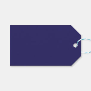 Cadeaubijslage Minimalistisch Lege Blauwe Bijslage Cadeaulabel