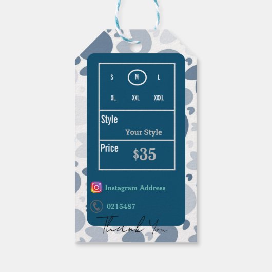 Cadeaubijsluiter Cadeaulabel (Achterkant)