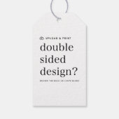 Cadeaubijsluiter Ontwerp uploaden Cadeaulabel (Achterkant)