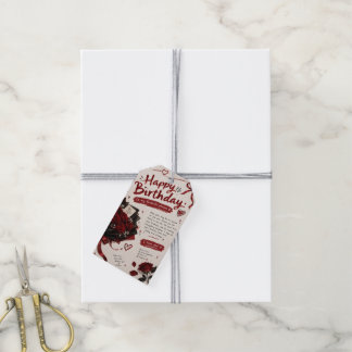 Cadeaublaadjes voor je liefde - "Gefeliciteerd met Cadeaulabel