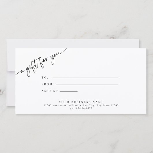 Cadeaubon (Achterkant)