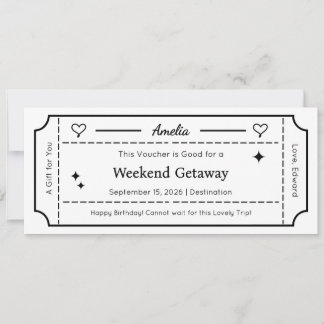 Cadeaubon, Aangepast Cadeau Kaart Ticket