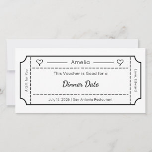 Cadeaubon, aangepaste cadeaukaart kaart