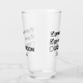 Cadeaubon Afstuderen op aangepaste naam | Funny Af Glas (Rechts)