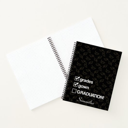 Cadeaubon Afstuderen op aangepaste naam | Funny Af Notitieboek (Binnen)