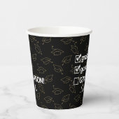 Cadeaubon Afstuderen op aangepaste naam | Funny Af Papieren Bekers (Links)