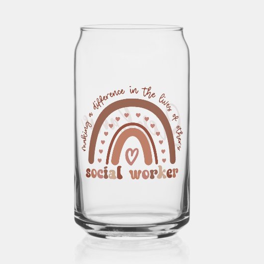 Cadeaubon Afstuderen voor speciale sociale werkers Blikvorm Glas (Voorkant)