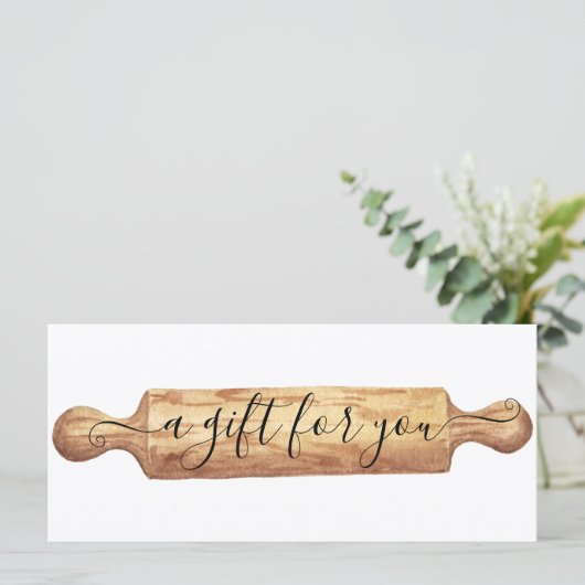 Cadeaubon Baking Bakery Rolling Pin (Staand voorkant)