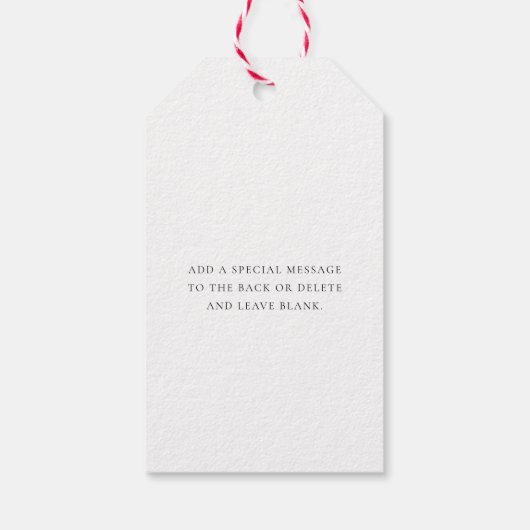 Cadeaubon bijgesloten Grappige Kerstmis Cadeaulabel (Achterkant)