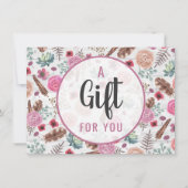 Cadeaubon Boho Chic Rustic Feather Arrow (Voorkant)