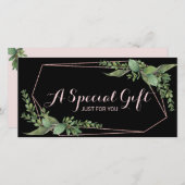 Cadeaubon Botanisch Loof Geometrische Spa (Voorkant / Achterkant)