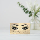 Cadeaubon Brows Makeup Gold Lashes Beauty Kortingskaartje (Staand voorkant)
