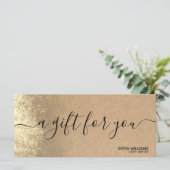 Cadeaubon Cadeaubon Cadeaukaart toevoegen logo (Staand voorkant)