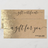 Cadeaubon Cadeaubon Cadeaukaart toevoegen logo (Voorkant / Achterkant)