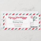 Cadeaubon Certificaat Visreis Kerstmis Kaart (Voorkant)