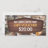 Cadeaubon Coffee Shop Cafe (Voorkant)