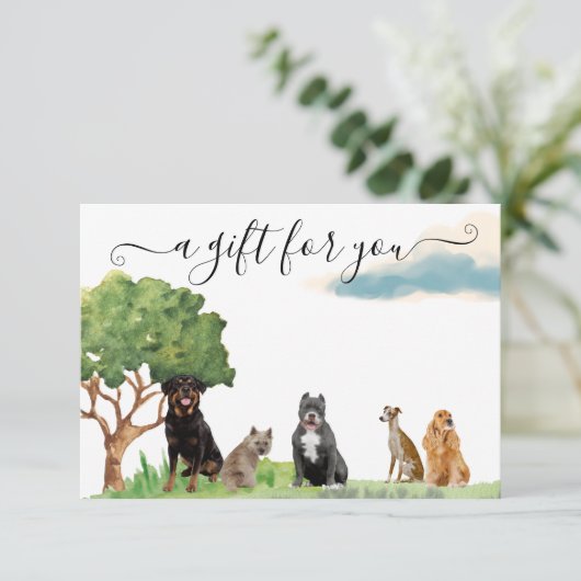 Cadeaubon Dog Training Pet Sitting Walking (Staand voorkant)