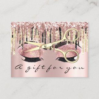 Cadeaubon Hairdresser Makeup Lash Microblad Visitekaartje