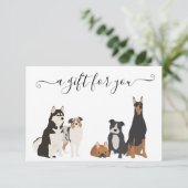 Cadeaubon Hond Grooming Digitaal Vet Boarding Kaart (Staand voorkant)