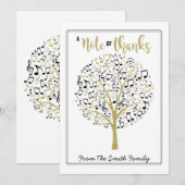 cadeaubon KAART bedankt muzieleraar (Voorkant / Achterkant)