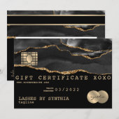 Cadeaubon Kaart Cadeaubon Voeg je Logo toe (Voorkant / Achterkant)