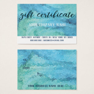 Cadeaubon Kaart Mighty, 3,5" x 2,5", standaard