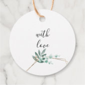 Cadeaubon Label voor aangepaste weduwen (Achterkant)