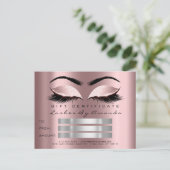 Cadeaubon Makeup Lash Microblading Briefkaart (Staand voorkant)