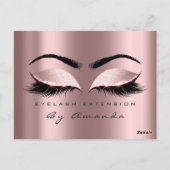 Cadeaubon Makeup Lash Microblading Briefkaart (Achterkant)