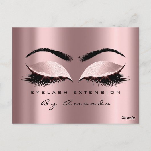 Cadeaubon Makeup Lash Microblading Briefkaart (Achterkant)