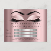 Cadeaubon Makeup Lash Microblading Briefkaart (Voorkant)
