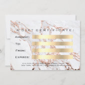 Cadeaubon Marble Copper Lash Beauty Makeup (Achterkant)