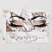 Cadeaubon Marble Copper Lash Beauty Makeup (Voorkant / Achterkant)