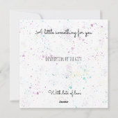 Cadeaubon met aquarel ijs feestdagenkaart (Achterkant)