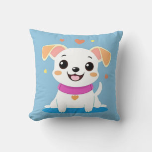Cadeaubon met een schattige cartoon hond voor hond kussen