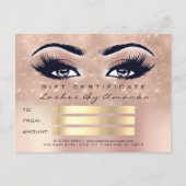 Cadeaubon Microblading Cosmetoloog Lash 1 Briefkaart (Voorkant)