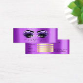 Cadeaubon Paarse Violet Lashes Makeup Mini Visitekaartjes (Bureau)