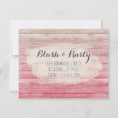 Cadeaubon Rustic Wood Blush Roze Shabby (Achterkant)