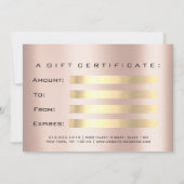 Cadeaubon Skinn Lux Gold Lash Beauty Makeup (Achterkant)