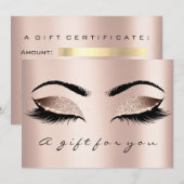 Cadeaubon Skinn Lux Gold Lash Beauty Makeup (Voorkant / Achterkant)