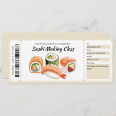 Cadeaubon Sushi Maken Workshop Kaart (Voorkant / Achterkant)