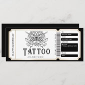 Cadeaubon Tattoo Ticket Kaart (Voorkant / Achterkant)