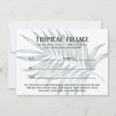 Cadeaubon Tropisch Loof Palmenbladeren (Achterkant)