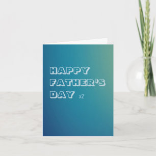 Cadeaubon - Vaderdag voor homoseksuelen x2 Kaart