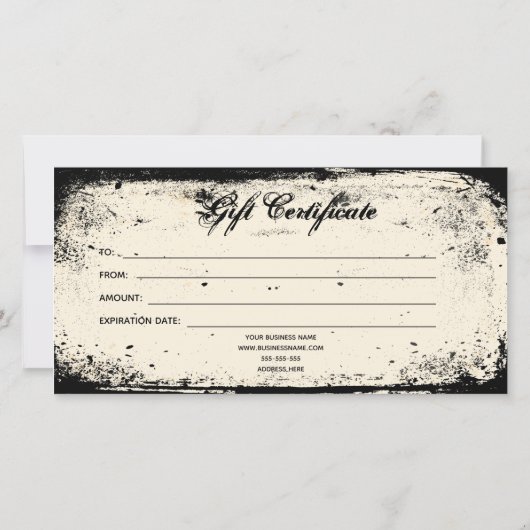 Cadeaubon Victoriaanse Schedel (Achterkant)