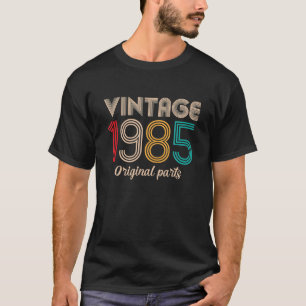 Cadeaubon voor 37e verjaardag uit 1985 Retro 37 T-shirt